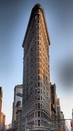 iew of Flatiron Building in New York city