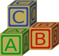 wooden blocks with letters