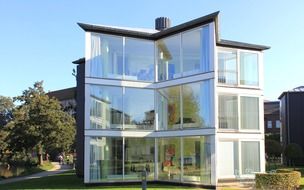 glass house with unique architecture