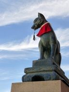 Buddhist temple in shape of black animal