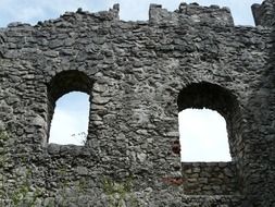 stone ruins with windows Ehrenberg Castle