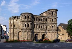 beautiful historical roman gate