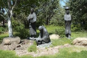 Statues in the park in Ottawa