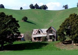 Abandoned old house on a farm