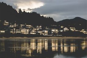 Houses near the beach