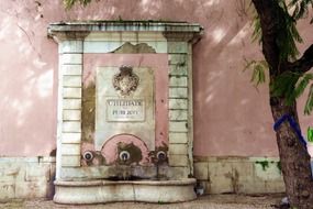 old fountain, gargoyle, portugal, lisbon