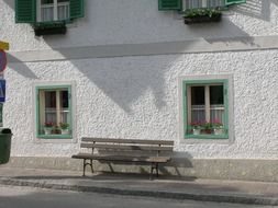 bank and historic house in Austria