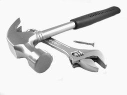 tools: hammer, spanner, nail