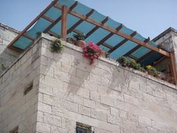 patio in the old city of Jerusalem, Israel