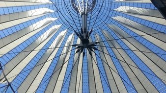 modern architecture of the sony center in berlin
