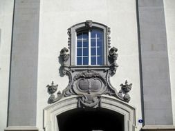 decorated window in St. Gallen, Switzerland