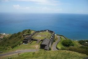 British fort on green hill