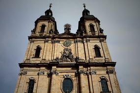 church steeples sky view