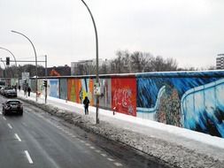 colorful wall with graffiti in germany