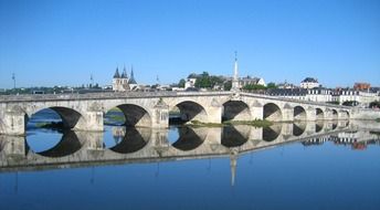 bridge over river in france