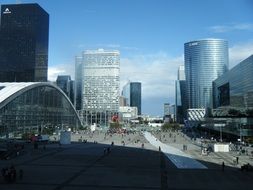 skyscrapers in the district of La Grande Arche de la Défense, france, Paris