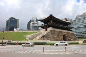 Sungnyemun Gate at city, republic of korea, seoul