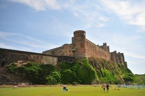 Magnificent bamburgh castle in northumberland