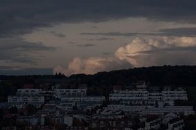 dark cumulus cloud