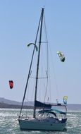 sailing boat in ocean, cape town