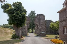 The ruins of an ancient castle