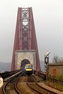 Train goes out of railway bridge