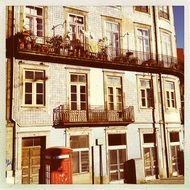 Vintage photo of the Porto city