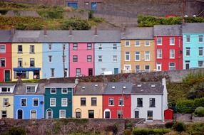 A number of publications with facades in different colors