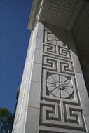 decorative facade closeup