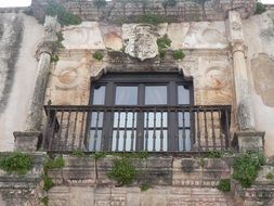 Balcony near the window at the palace