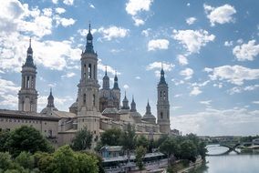 Beautiful basilica in saragossa