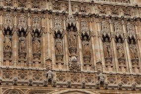 British architecture of a Westminster Abbey