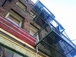 fire escape on an old building