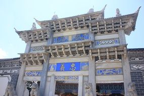 wooden classic house in the city of Lijiang