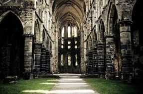 Cathedral ruins in Villers-la-Ville