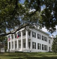 Governor's Mansion in park at summer, usa, texas, austin