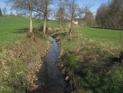 photo of a ditch in the countryside in Germany