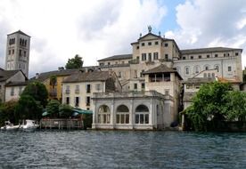 Palace on the waterfront of San Giulio, Italy