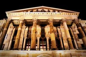 building at night in braunschweig