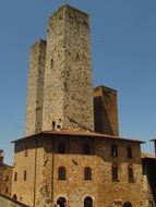 Historical towers in old San Gimignano town