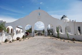 arched gate near the church