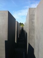 Holocaust monument with stones in Berlin