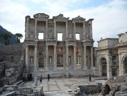 Celsus Library, Ancient Roman Library in Ephesus, Turkey