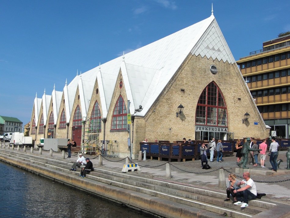 fish market in Gothenburg, Sweden