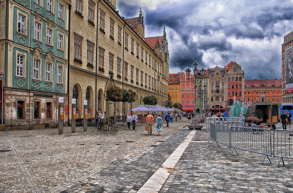 market square in lower silecia