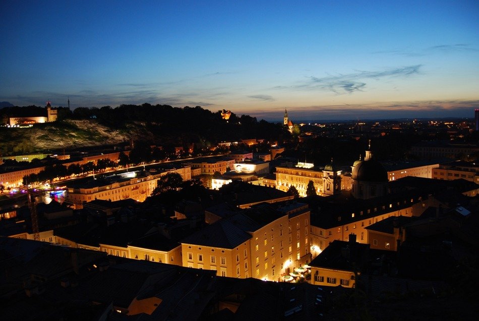 Salzburg in the evening