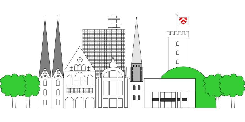 city panorama drawing
