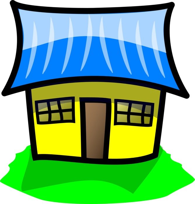 color house drawing