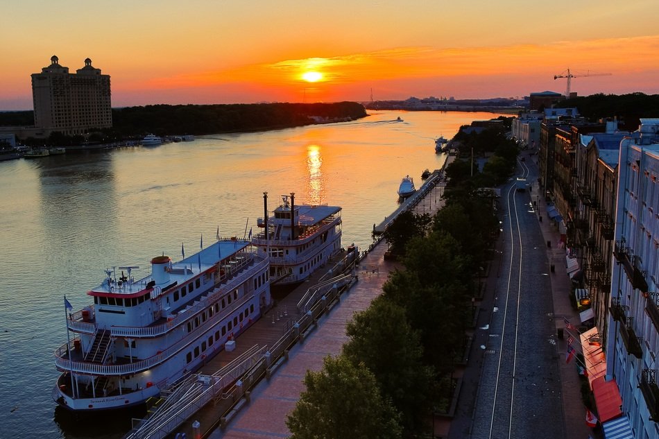 Picture of the waterfront in savannah