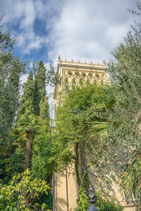 Isola Borghese is the biggest island on Lake Garda in Italy